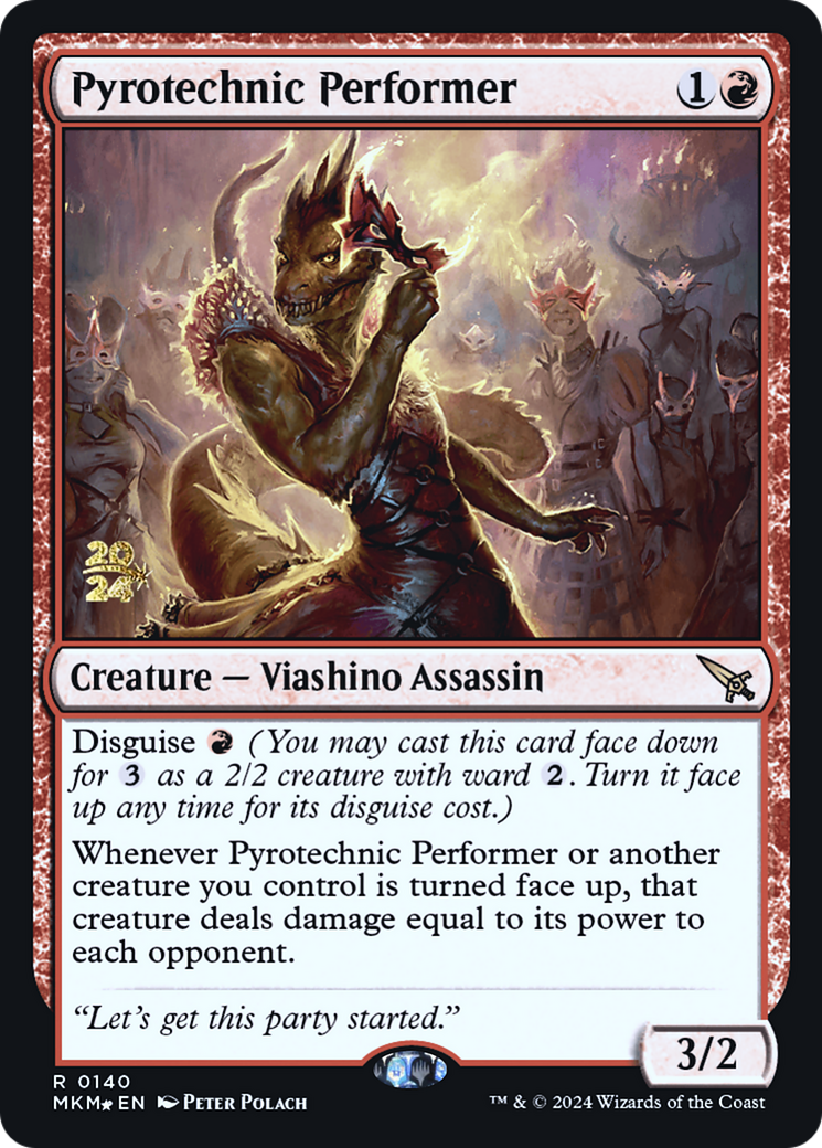 Pyrotechnic Performer [Murders at Karlov Manor Prerelease Promos] | Mindsight Gaming