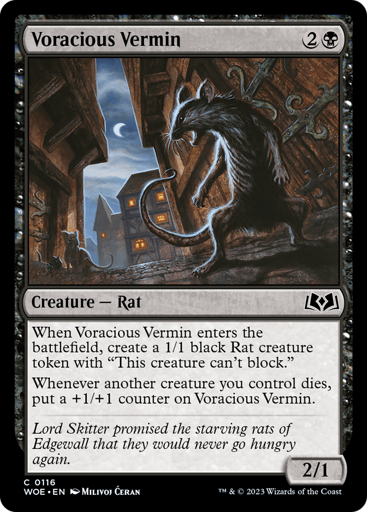 Voracious Vermin [Wilds of Eldraine] | Mindsight Gaming