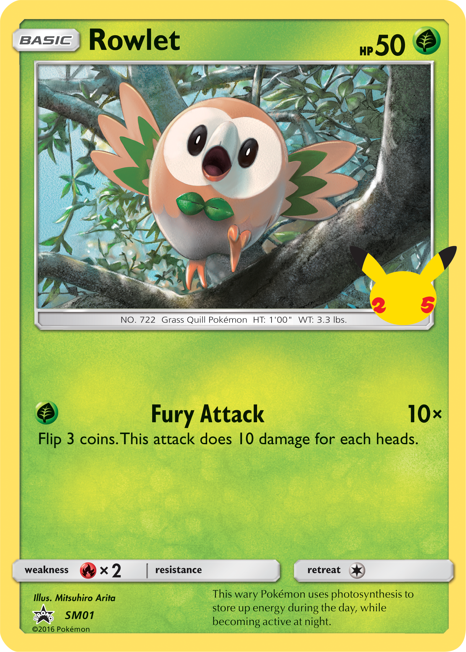 Rowlet (SM01) (Jumbo Card) [First Partner Pack] | Mindsight Gaming