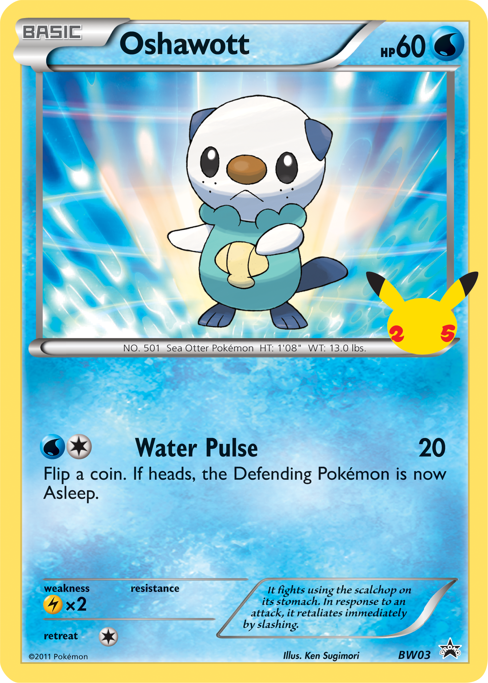 Oshawott (BW03) (Jumbo Card) [First Partner Pack] | Mindsight Gaming