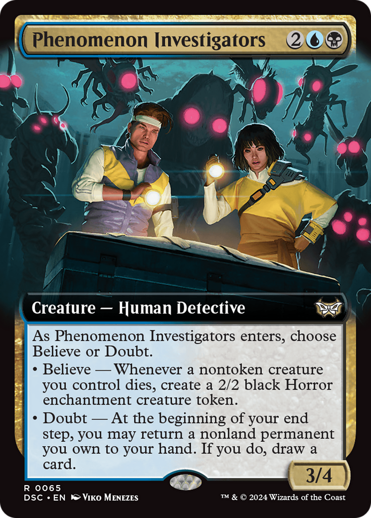 Phenomenon Investigators (Extended Art) [Duskmourn: House of Horror Commander] | Mindsight Gaming