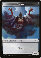 Monk // Spirit (14) Double-Sided Token [March of the Machine Tokens] | Mindsight Gaming