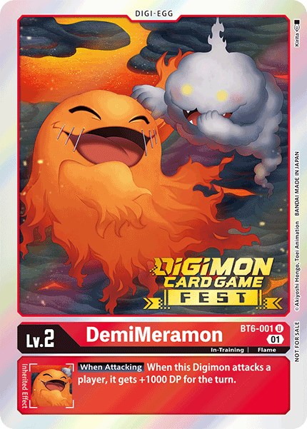 DemiMeramon [BT6-001] (Digimon Card Game Fest 2022) [Double Diamond Promos] | Mindsight Gaming