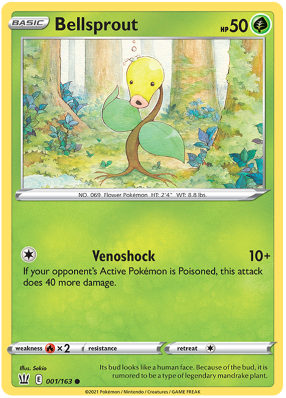 Bellsprout (001/163) [Sword & Shield: Battle Styles] | Mindsight Gaming