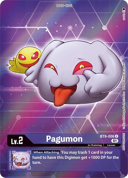 Pagumon [BT9-006] (Alternative Art - Box Topper) [X Record] | Mindsight Gaming