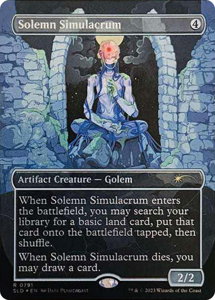 Solemn Simulacrum (0791) (Galaxy Foil) [Secret Lair Drop Series] | Mindsight Gaming