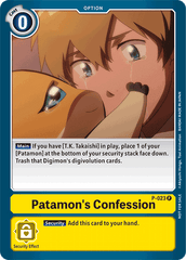 Patamon's Confession [P-023] [Promotional Cards] | Mindsight Gaming