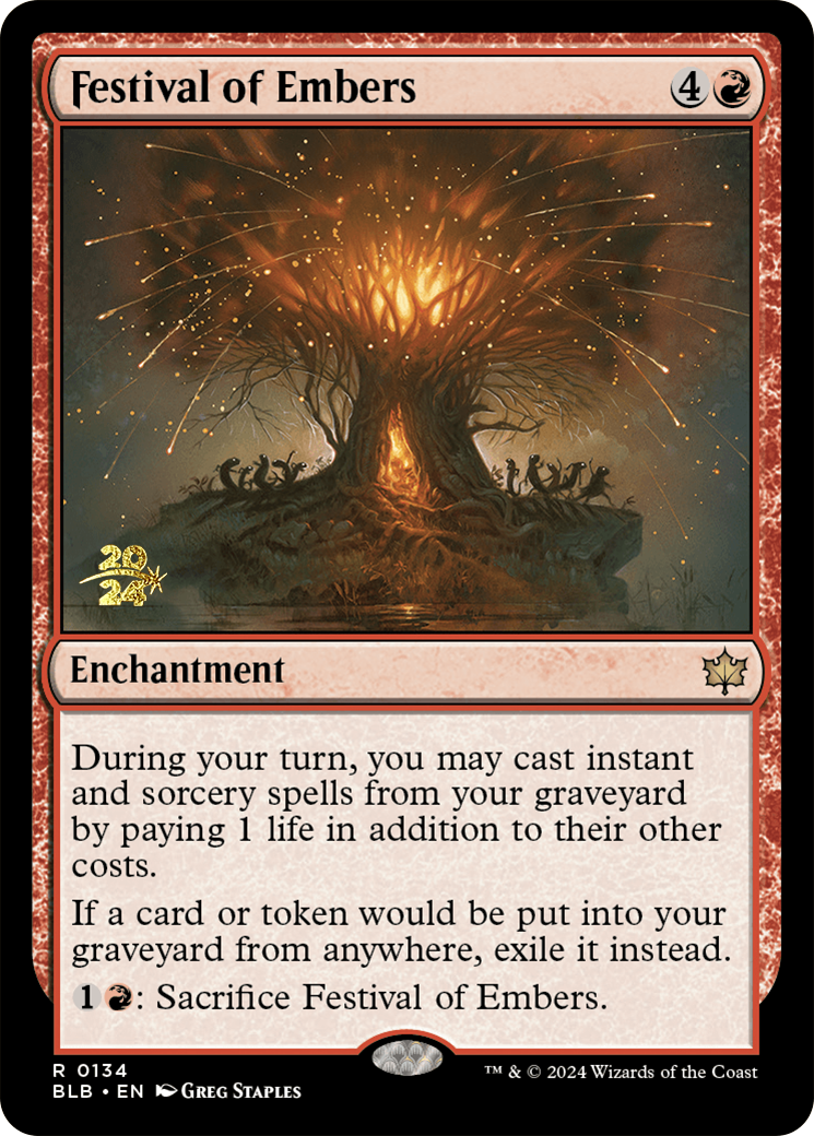 Festival of Embers [Bloomburrow Prerelease Promos] | Mindsight Gaming