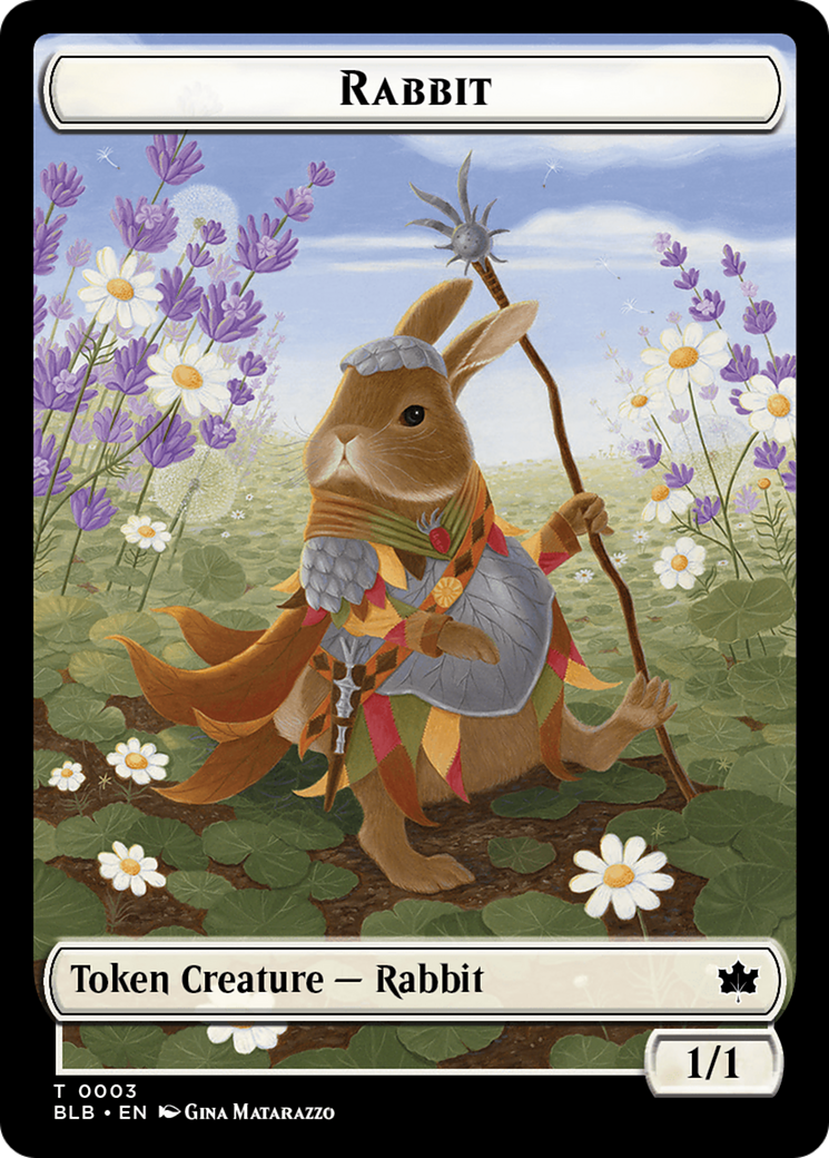 Rabbit // Rabbit Double-Sided Token [Bloomburrow Tokens] | Mindsight Gaming