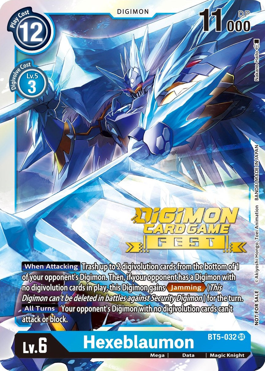 Hexeblaumon [BT5-032] (Digimon Card Game Fest 2022) [Battle of Omni Promos] | Mindsight Gaming