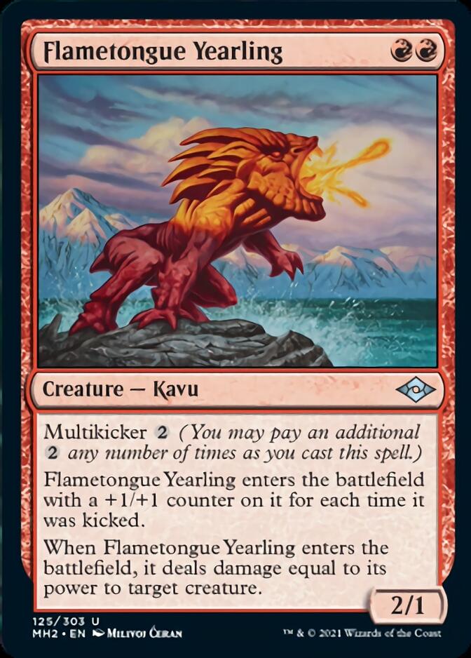 Flametongue Yearling [Modern Horizons 2] | Mindsight Gaming