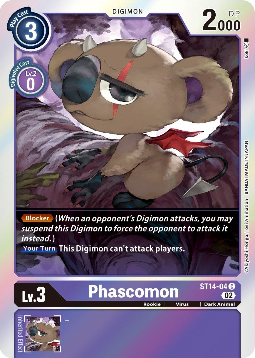 Phascomon [ST14-04] [Starter Deck: Beelzemon Advanced Deck Set] | Mindsight Gaming