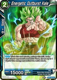 Energetic Outburst Kale (Divine Multiverse Draft Tournament) (DB2-038) [Tournament Promotion Cards] | Mindsight Gaming