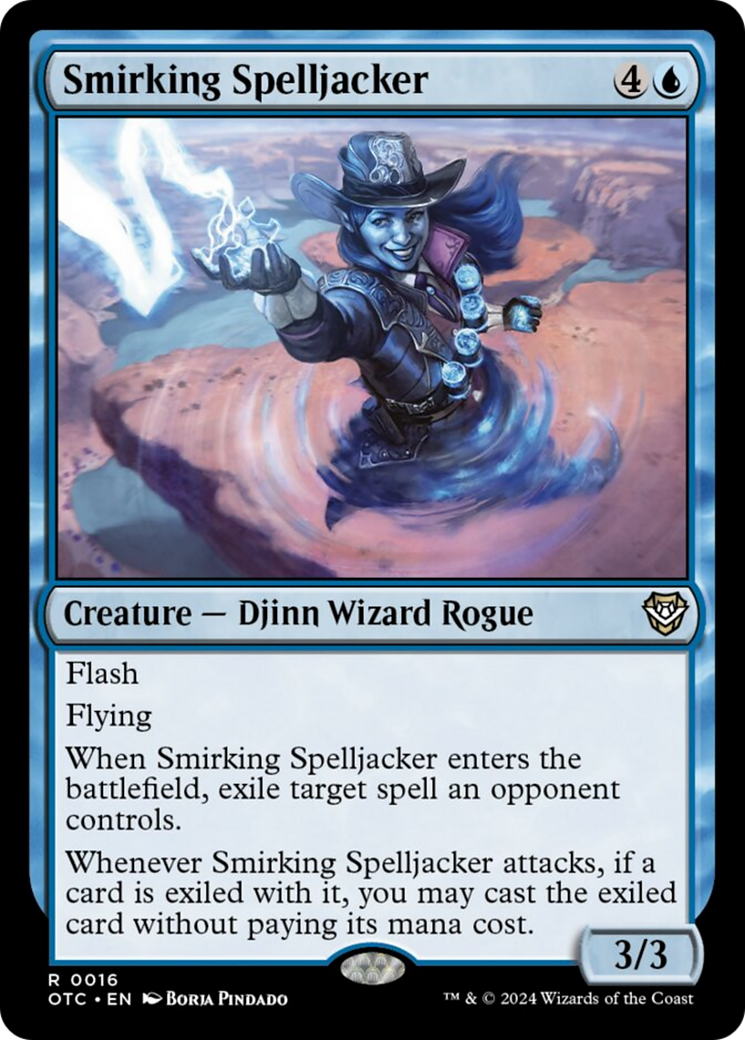 Smirking Spelljacker [Outlaws of Thunder Junction Commander] | Mindsight Gaming