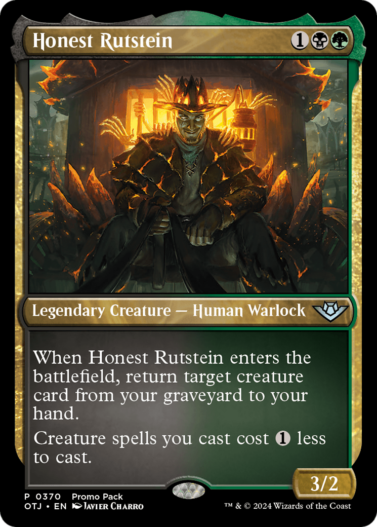 Honest Rutstein (Promo Pack) [Outlaws of Thunder Junction Promos] | Mindsight Gaming