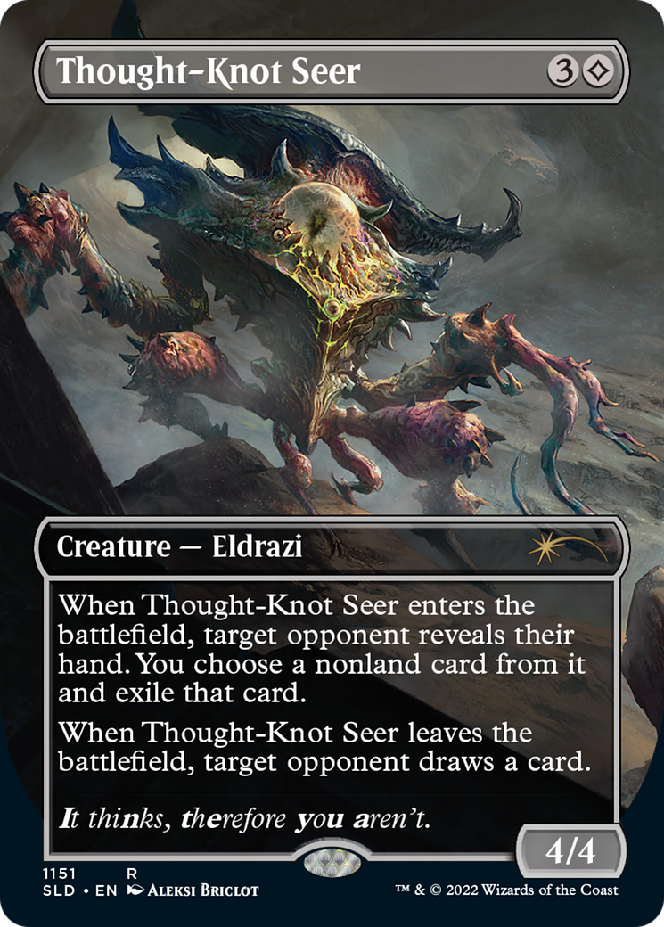 Thought-Knot Seer (1151) (Borderless) [Secret Lair Drop Series] | Mindsight Gaming