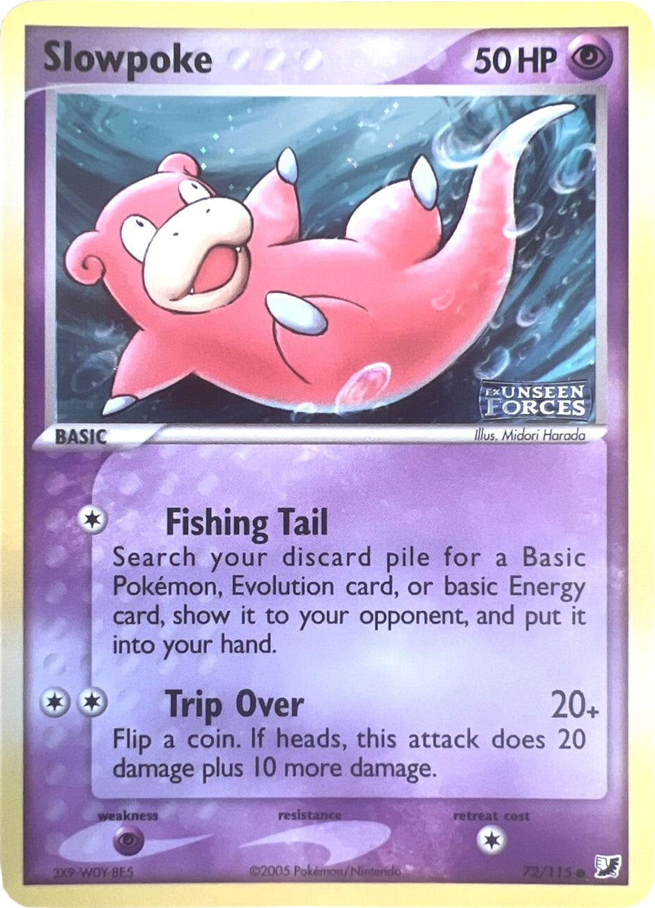 Slowpoke (72/115) (Stamped) [EX: Unseen Forces] | Mindsight Gaming