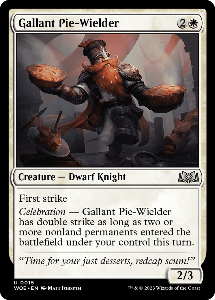 Gallant Pie-Wielder [Wilds of Eldraine] | Mindsight Gaming