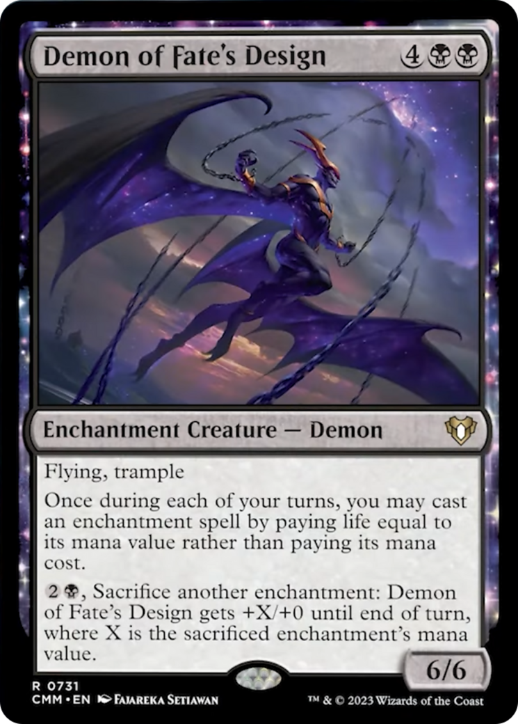 Demon of Fate's Design [Commander Masters] | Mindsight Gaming