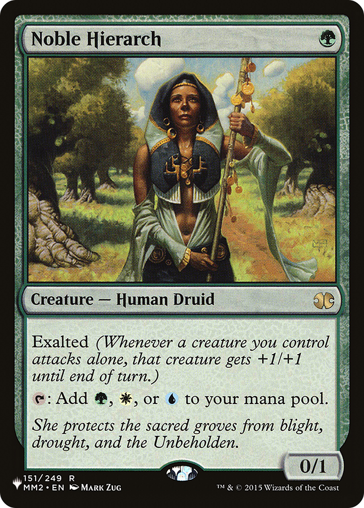 Noble Hierarch [The List Reprints] | Mindsight Gaming