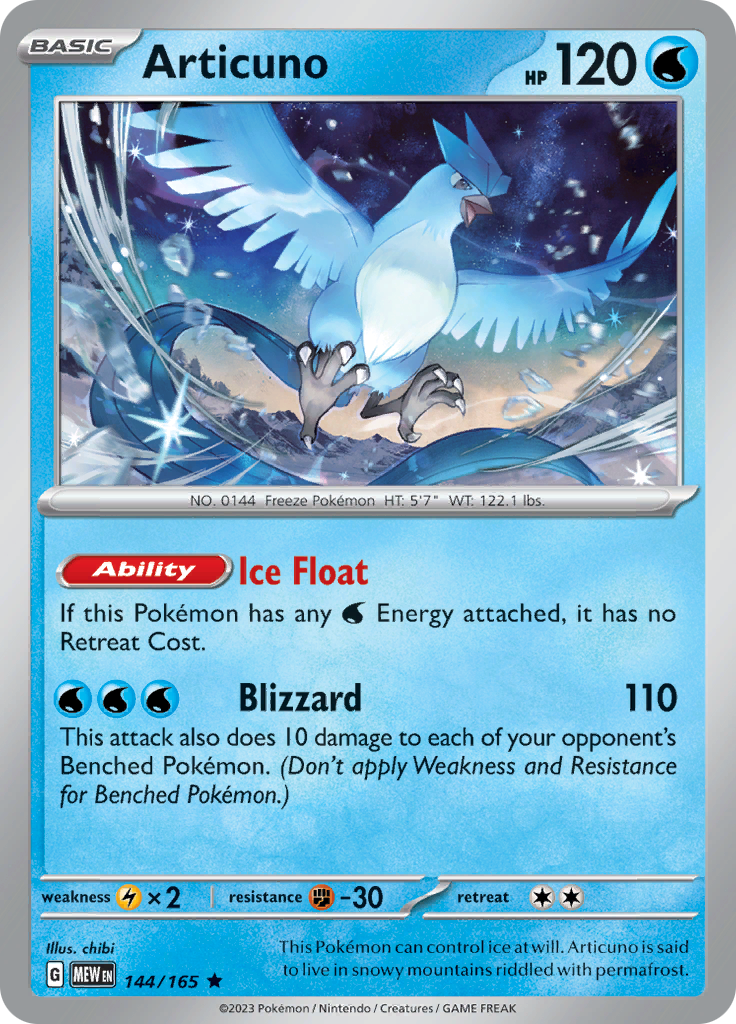 Articuno (144/165) [Scarlet & Violet: 151] | Mindsight Gaming