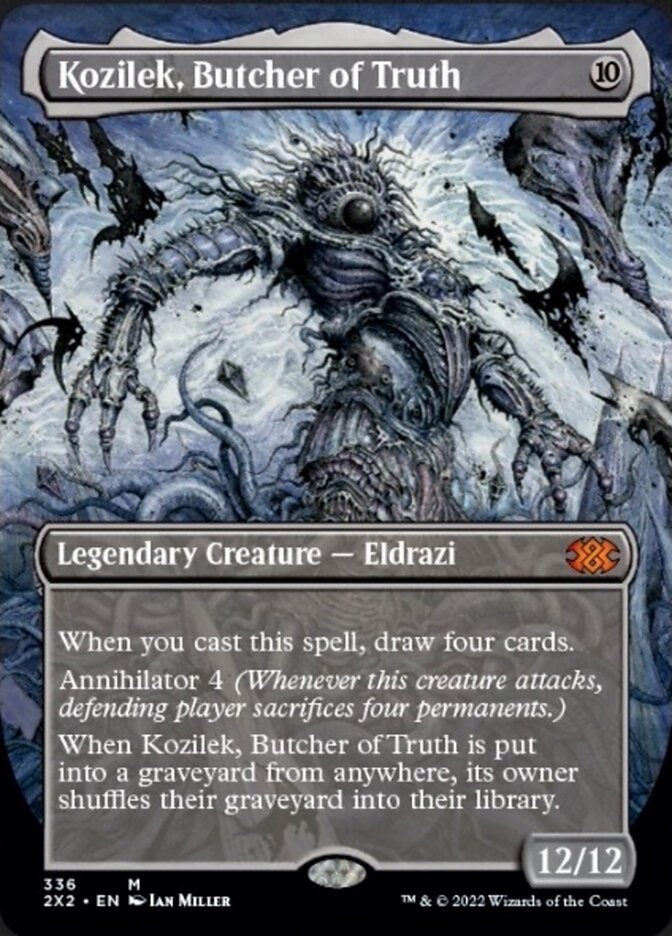 Kozilek, Butcher of Truth (Borderless Alternate Art) [Double Masters 2022] | Mindsight Gaming