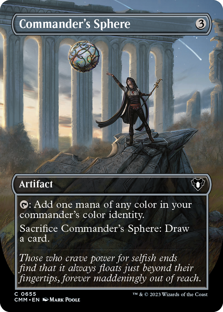 Commander's Sphere (Borderless Alternate Art) [Commander Masters] | Mindsight Gaming