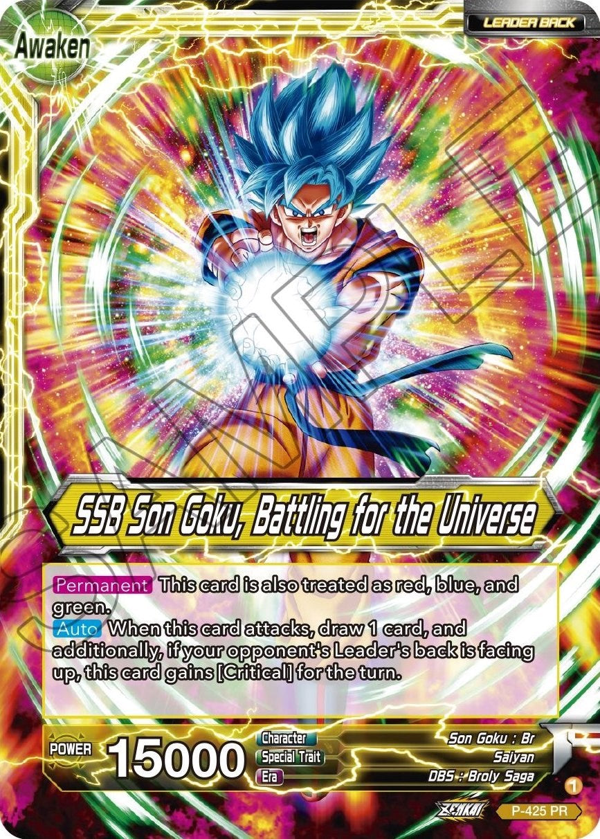 Son Goku // SSB Son Goku, Battling for the Universe (P-425) [Promotion Cards] | Mindsight Gaming