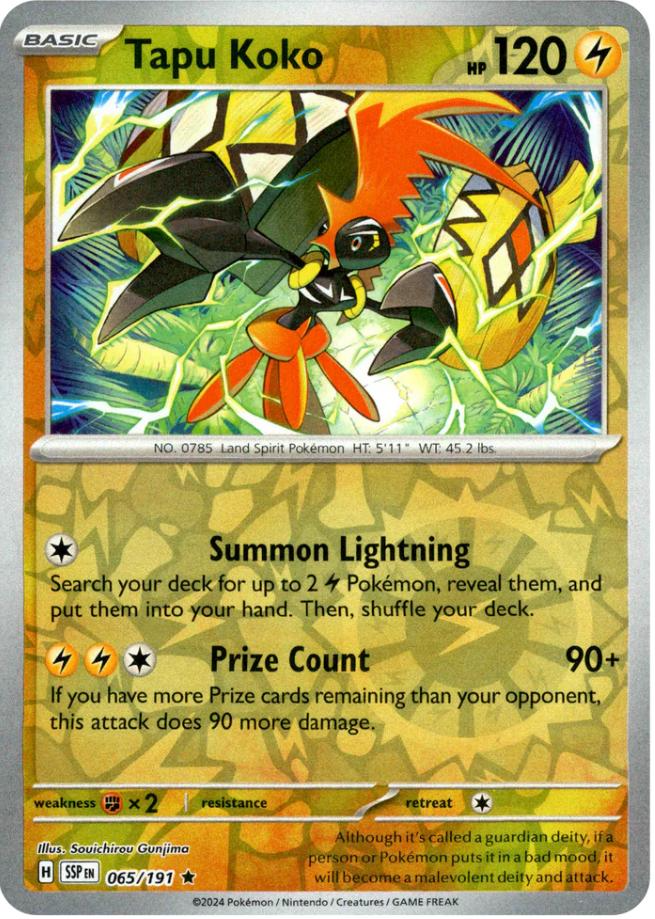 Tapu Koko (065/191) [Scarlet & Violet: Surging Sparks] | Mindsight Gaming