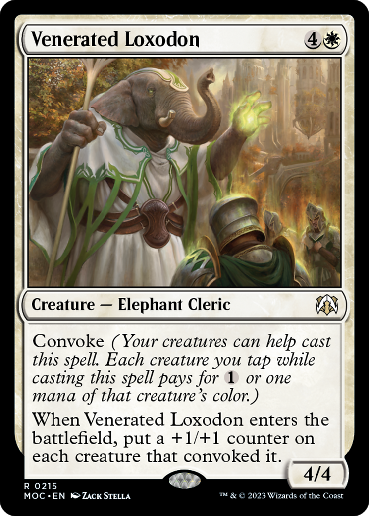 Venerated Loxodon [March of the Machine Commander] | Mindsight Gaming