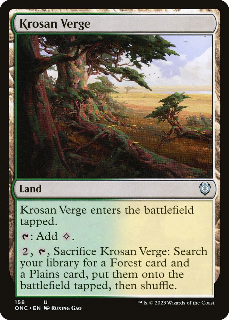 Krosan Verge [Phyrexia: All Will Be One Commander] | Mindsight Gaming