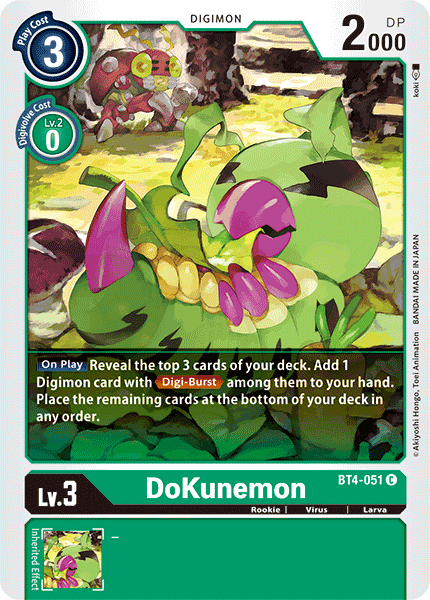 DoKunemon [BT4-051] [Great Legend] | Mindsight Gaming