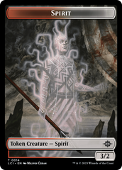 Vampire // Spirit Double-Sided Token [The Lost Caverns of Ixalan Tokens] | Mindsight Gaming
