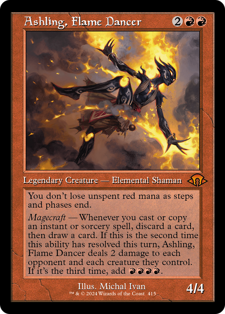 Ashling, Flame Dancer (Retro) [Modern Horizons 3] | Mindsight Gaming