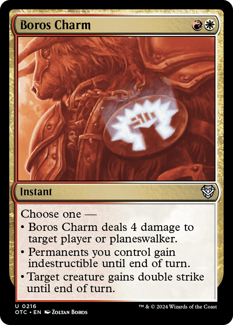 Boros Charm [Outlaws of Thunder Junction Commander] | Mindsight Gaming