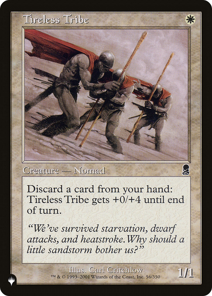 Tireless Tribe [The List Reprints] | Mindsight Gaming