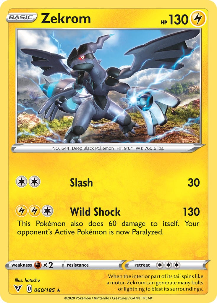 Zekrom (060/185) (Cosmos Holo) [Sword & Shield: Black Star Promos] | Mindsight Gaming