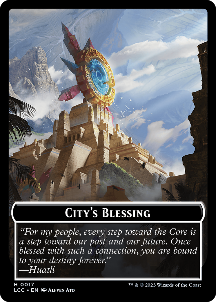 City's Blessing // Pirate (0005) Double-Sided Token [The Lost Caverns of Ixalan Commander Tokens] | Mindsight Gaming