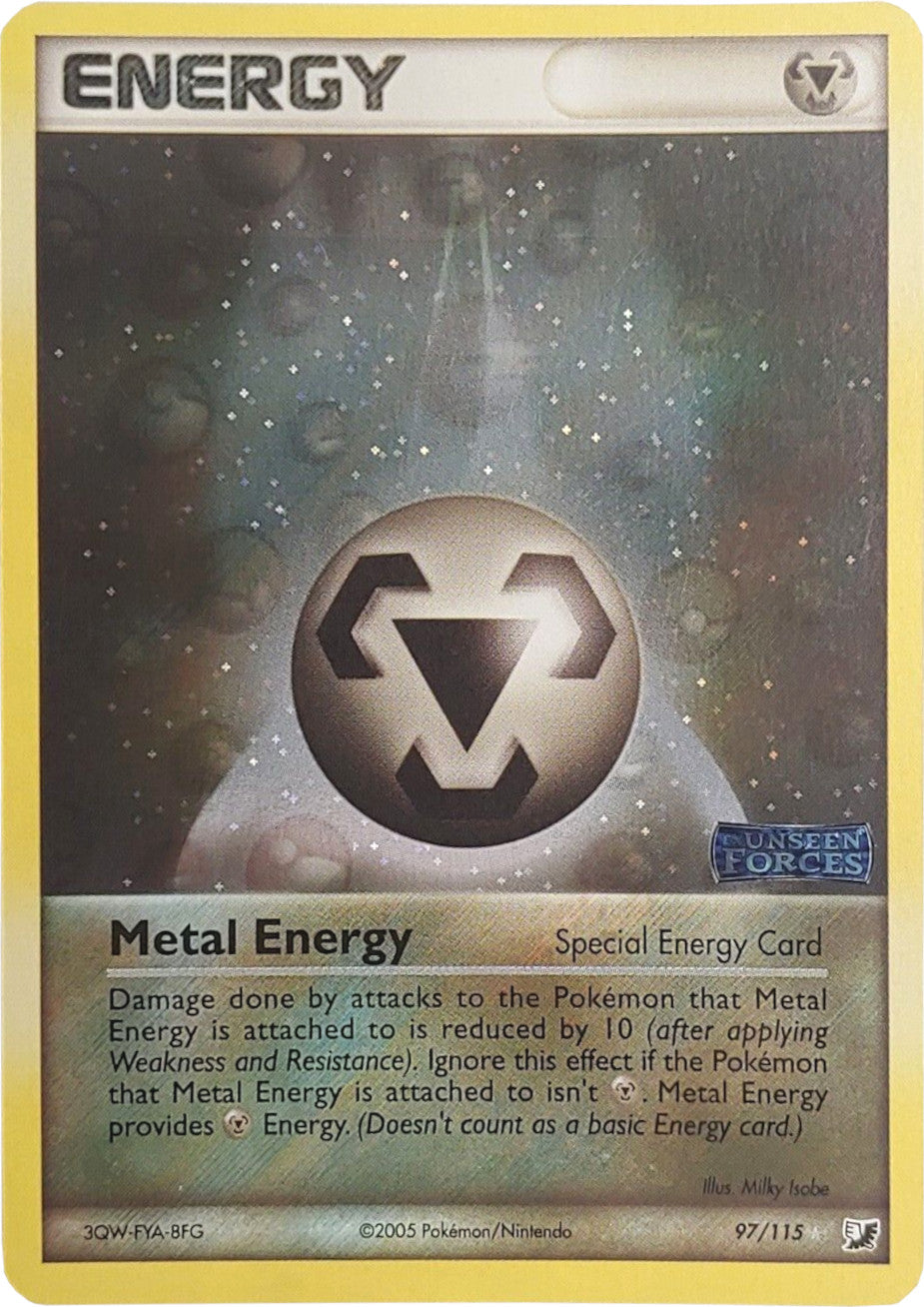 Metal Energy (97/115) (Stamped) [EX: Unseen Forces] | Mindsight Gaming