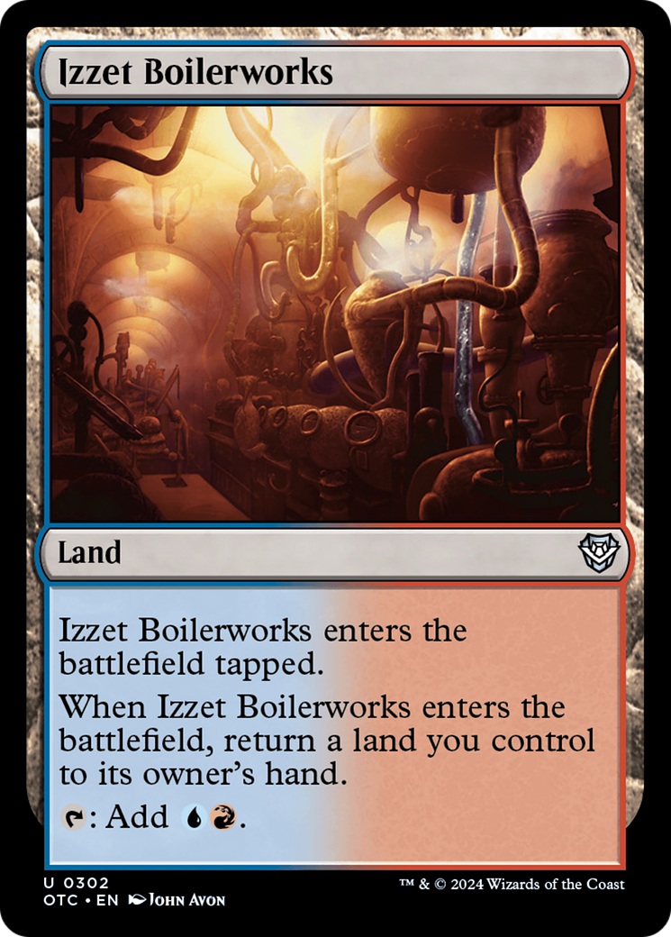 Izzet Boilerworks [Outlaws of Thunder Junction Commander] | Mindsight Gaming