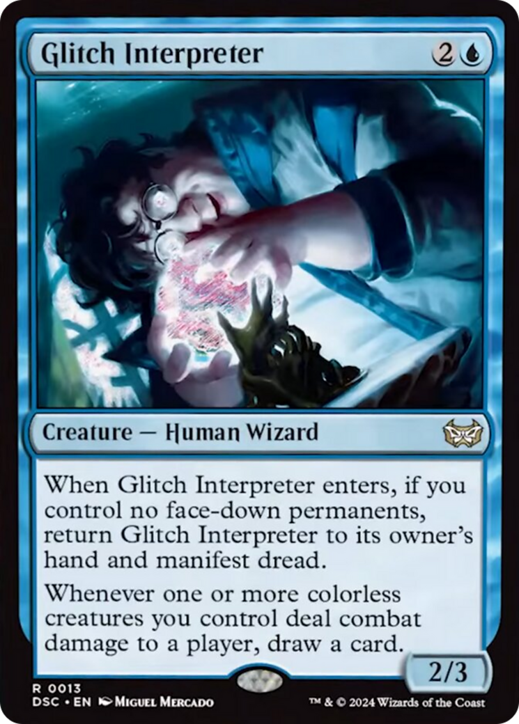 Glitch Interpreter (Extended Art) [Duskmourn: House of Horror Commander] | Mindsight Gaming