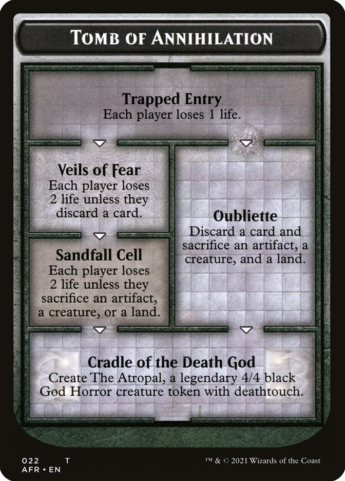 Tomb of Annihilation Token (Oversized) [Oversize Cards] | Mindsight Gaming