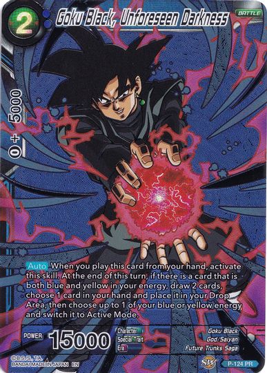 Goku Black, Unforeseen Darkness (Collector's Selection Vol. 1) (P-124) [Promotion Cards] | Mindsight Gaming