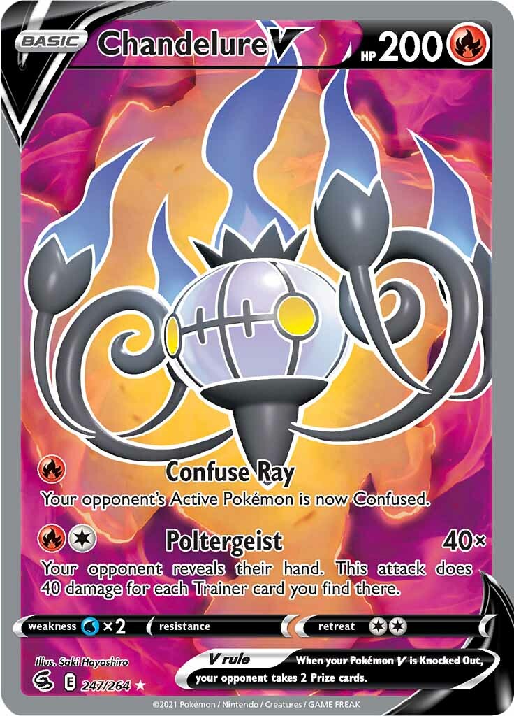 Chandelure V (247/264) [Sword & Shield: Fusion Strike] | Mindsight Gaming