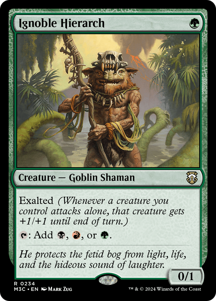 Ignoble Hierarch (Ripple Foil) [Modern Horizons 3 Commander] | Mindsight Gaming