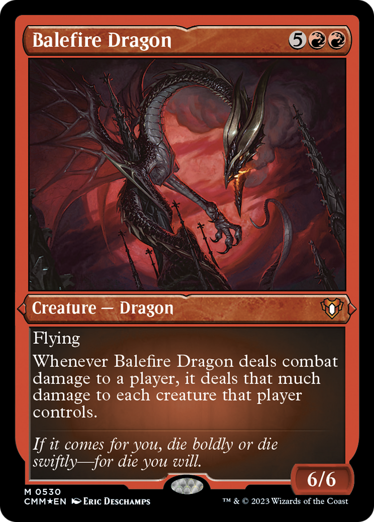Balefire Dragon (Foil Etched) [Commander Masters] | Mindsight Gaming