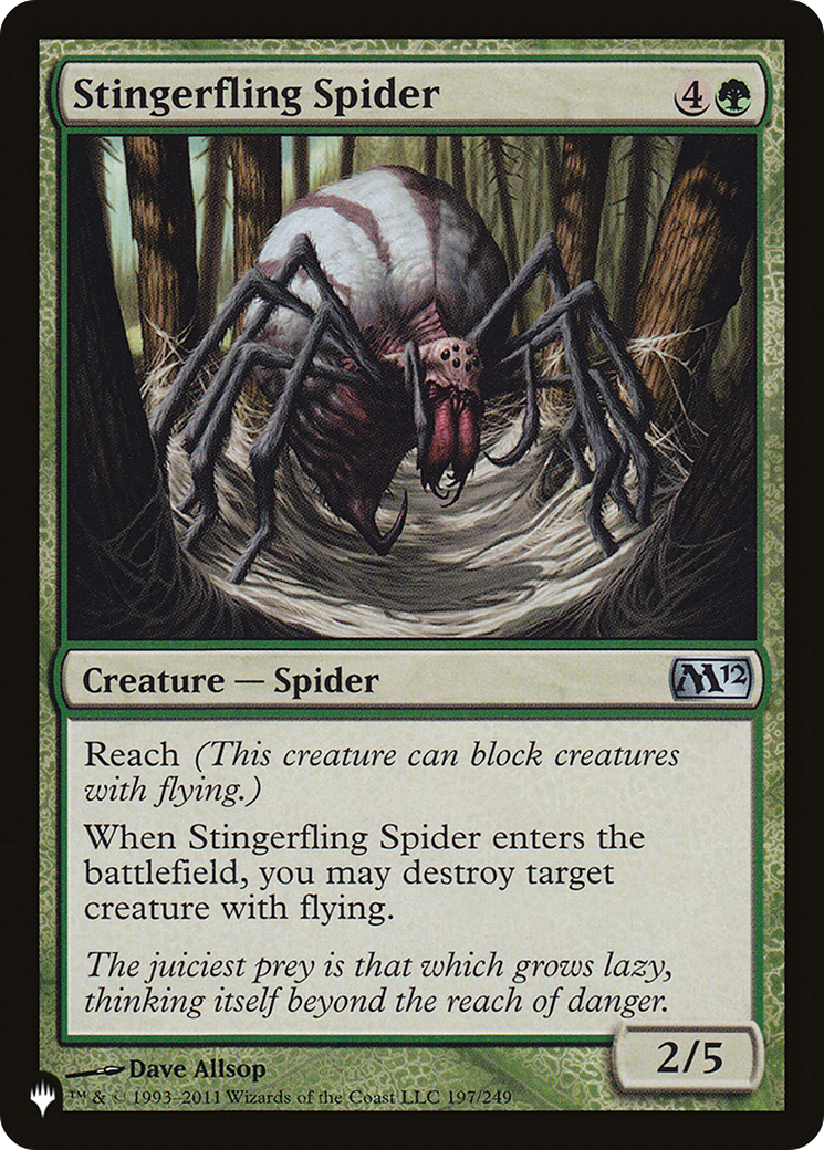 Stingerfling Spider [The List Reprints] | Mindsight Gaming