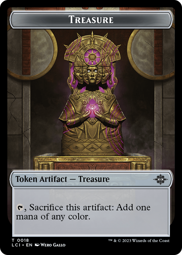 Treasure (0018) // Fungus Double-Sided Token [The Lost Caverns of Ixalan Tokens] | Mindsight Gaming