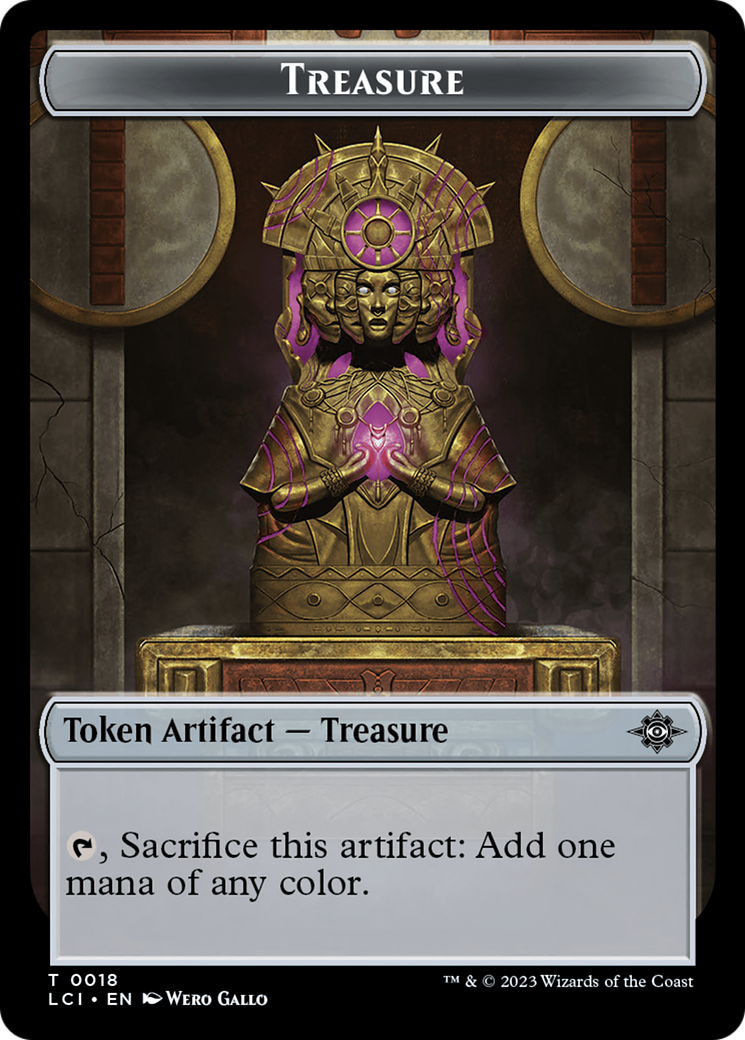 Treasure (0018) // Gnome Soldier Double-Sided Token [The Lost Caverns of Ixalan Tokens] | Mindsight Gaming