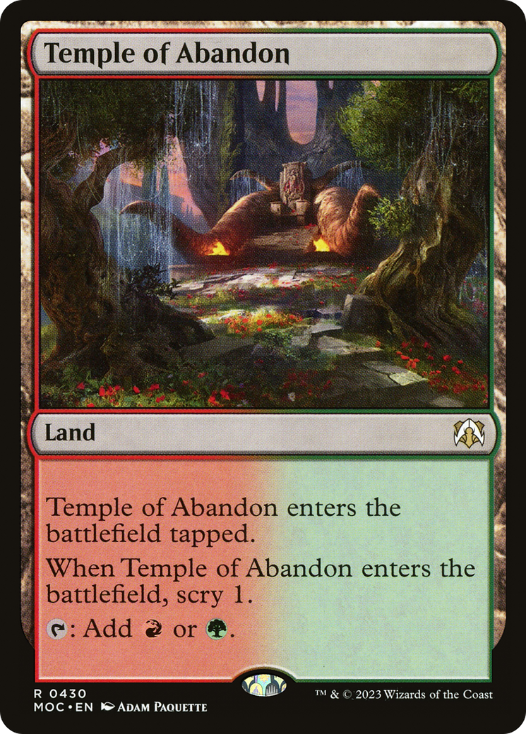 Temple of Abandon [March of the Machine Commander] | Mindsight Gaming